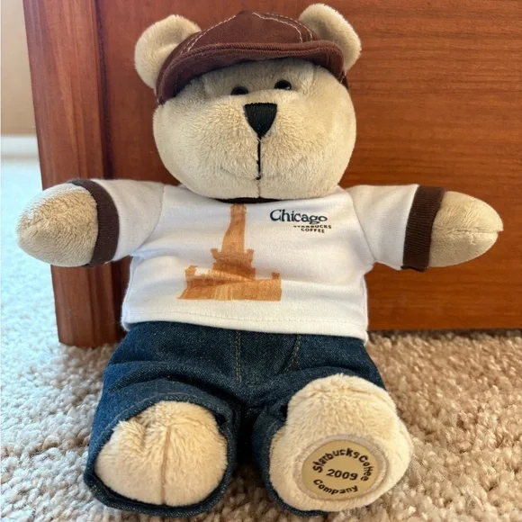 Starbucks Chicago Teddy Bear - Picture 1 of 4
